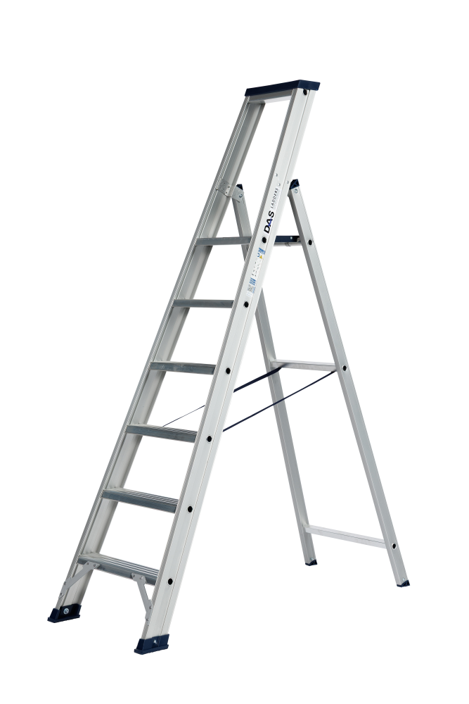 Hercules trapladder enkel / 6 treden, ano